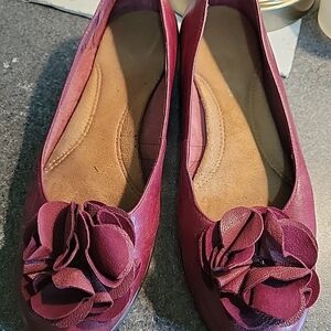 AEROSOLES Sz 7 Plumbrella Floral Ballet Flats
